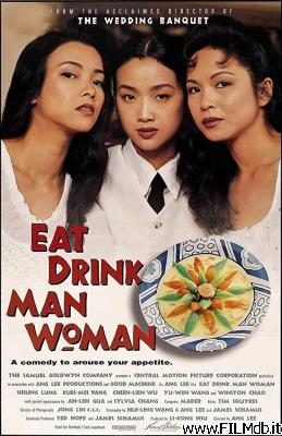 Affiche de film mangiare, bere, uomo, donna
