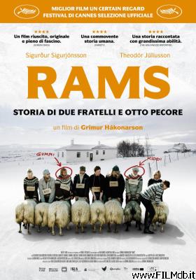 Locandina del film rams, storia di due fratelli e otto pecore