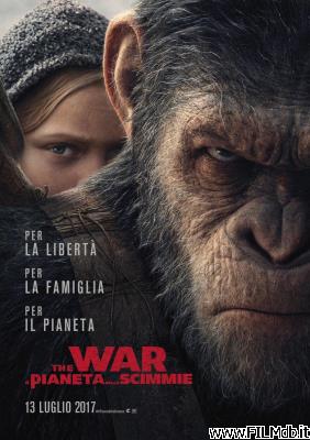 Cartel de la pelicula war for the planet of the apes