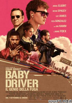 Affiche de film baby driver - il genio della fuga