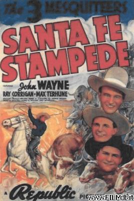Affiche de film Grande sperone - Santa Fe Stampede