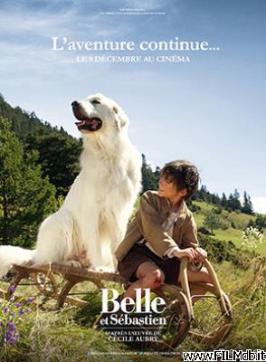 Affiche de film Belle et Sébastien, l'aventure continue